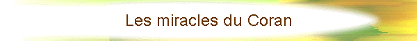 Les miracles du Coran